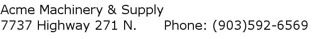 Acme Machinery & Supply